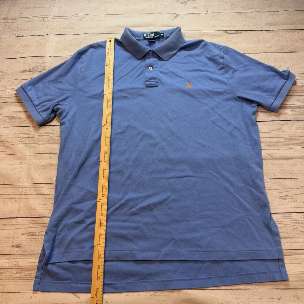 Polo Ralph‎ Lauren Short Sleeve 100% Cotton Blue Polo Shirt Men's Size XL